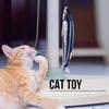 Plastic Simulation Telescopic Pet Cat Funny Teaser Dangler Rod Stick with   Catnip Interactive Training Toy