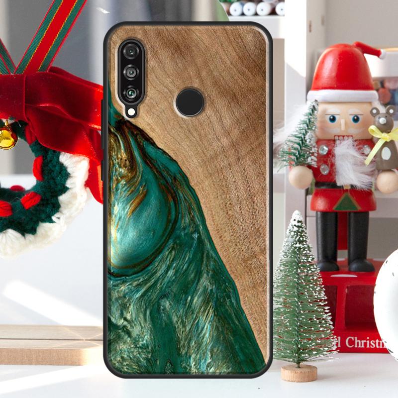 Hybrid Wood Resin For Huawei Nova 12i 11i 8i 12s Y73 Y72 Y61 Y91 Y90 Y70 Y60 9 10 SE P60 Pro P30 P40 Lite Case