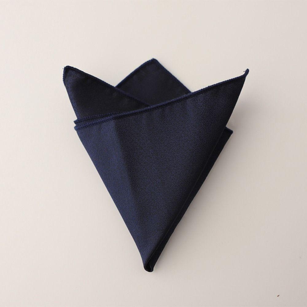 Polyester Men Handkerchief Solid Color Wedding Shirt Accessory Elegant Mens Pocket Square  For Men