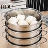 Cooking Devices Steamer Vegetable Multiple Layers Easy To Use Convenient Cleaning Anti-rust Food Dumpling Grade Upper Steaming with Handle Stainless