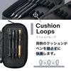 Lihit Lab XCOA Spread Double Pen Case Jet Black A3801-24