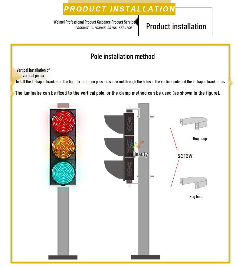 400-Type Full Screen LED Traffic Signal with Countdown: Red and Green Arrow Lights