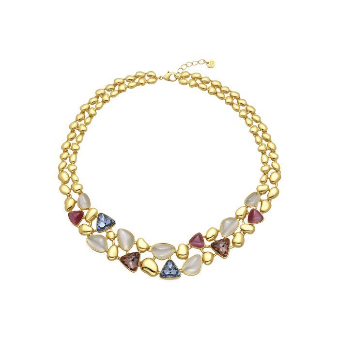 Collier - LUXENTER - Naxmo - Or 18k - Plaqué or - Doré