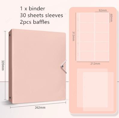 MINKYS Kawaii 5/6/9 Spaces 3 Inch Kpop Photo Card Binder Large Capacity Idol Photocard Album Photocards Binder Collect Book