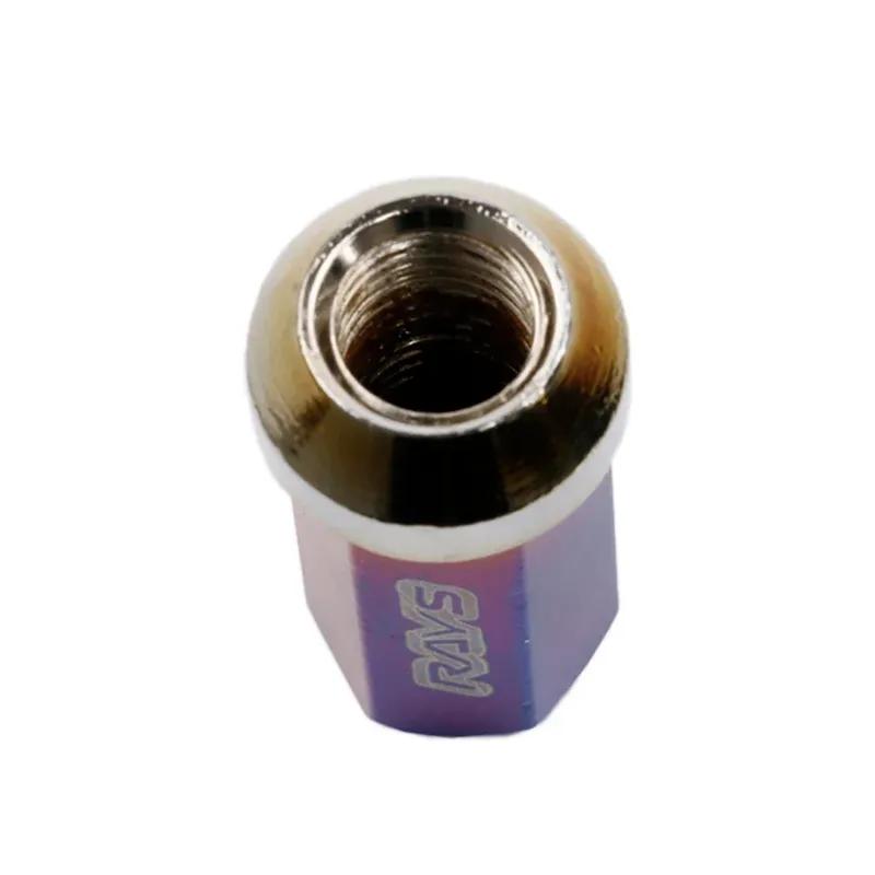 Rays Brunt Blue Lega di Alluminio A7075 Cerchi Ruota Dadi di Bloccaggio per Ruote 20pz/set
