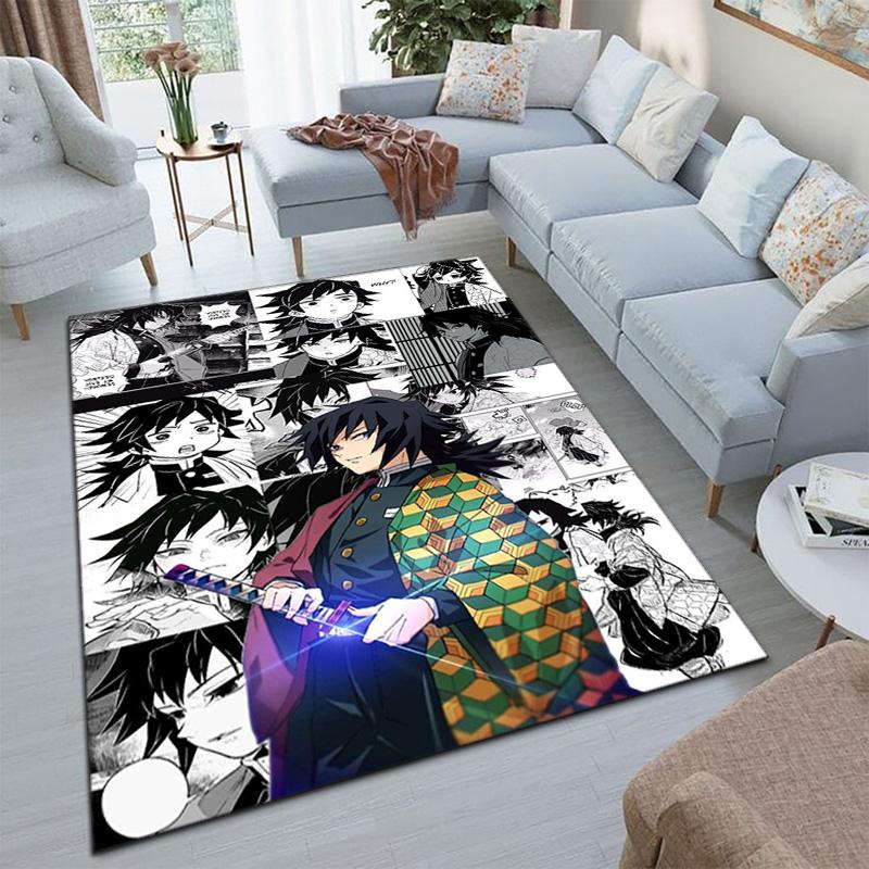 Japanese manga artist Koyoharu Gotouge's Demon Slayer carpets, home decor, non-slip door mats, hallway seat mats, outdoor picnic mats, rugs H7