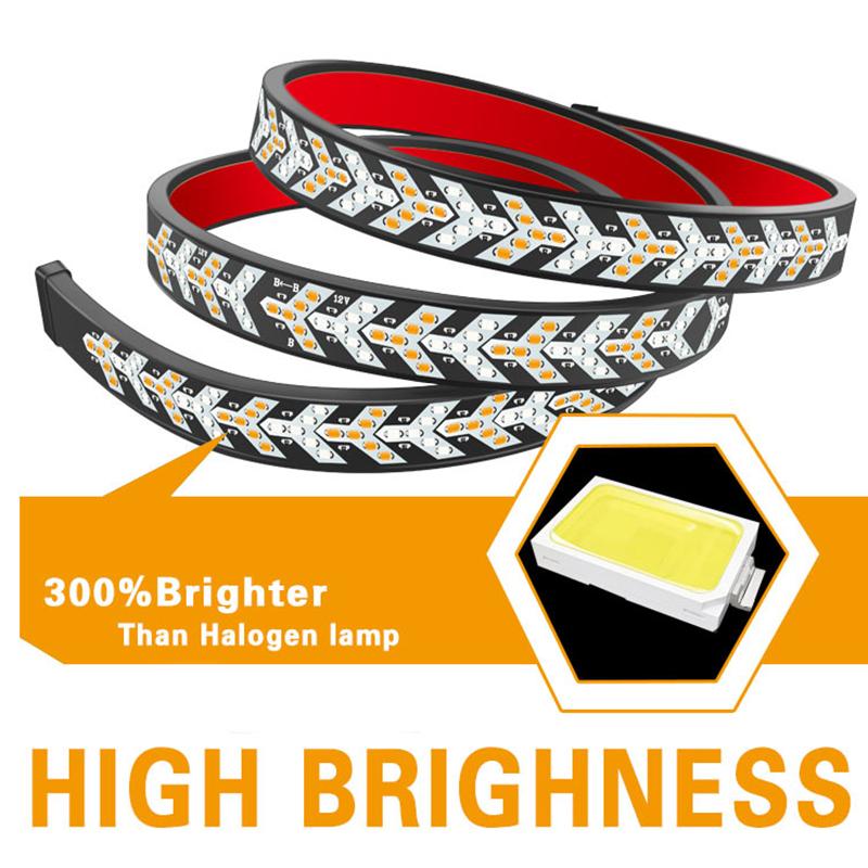 Auto LKW LED Streifen Heckklappe Lichtleiste Rückfahrbremsheck Laufendes Blinklicht Pickup Truck Hintere Dekorative Lampen