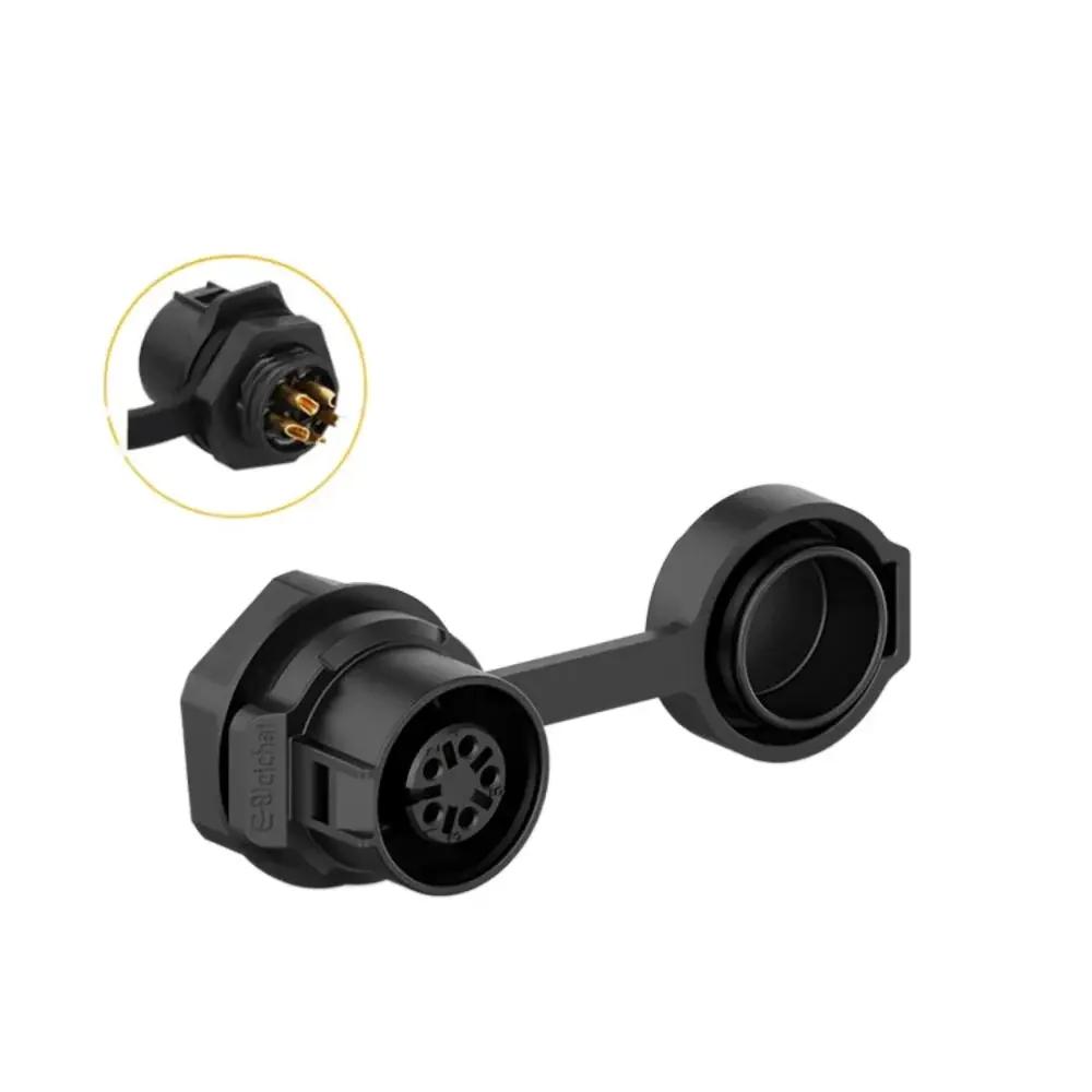 EW-LP12 Industrial Waterproof IP68 2Pin 3Pin 4Pin 5Pin Quick Plugging Aviation M12 Connector 6Pin 7Pin 8Pin Solder Plug Socket