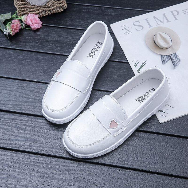Nurse Shoes Soft Sole White Breathable Medical Work Shoes Not Tired Feet Deodorant Non-slip Flat Bottom Four Seasons Single Shoes