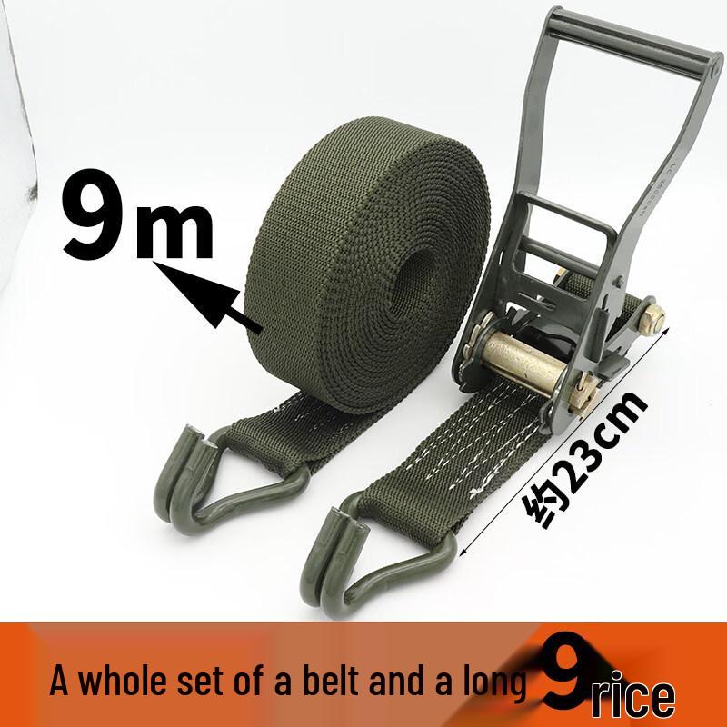 Heavy-Duty Truck Cargo Lashing Strap with Ratchet Tensioner