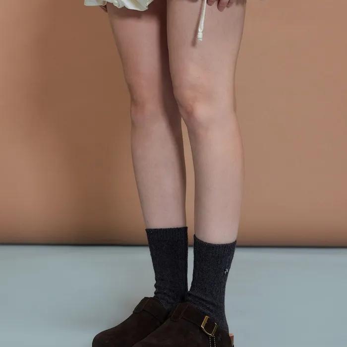 Cable Knit Socks Gray OZAYFA308G