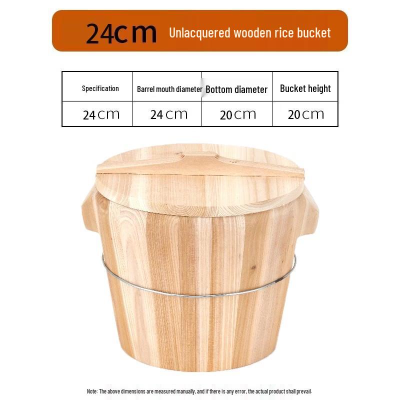 Traditional Wooden Rice Steamer Bucket