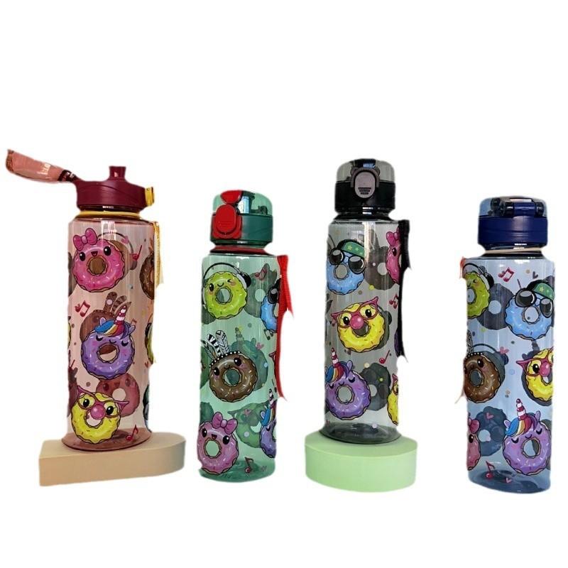 Cartoon Kids Water Cup With Sealing Leakproof Pc Material For Outdoor And Home Use