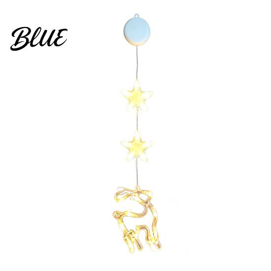 Battery Operated Hanging Lamps Star Moon Window Light Warm LED String Lights Home Gathering Atmosphere Lighting Decorative Lamp for Holiday