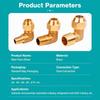 90 Degree Male Flare Fitting Male Thread Copper Tubing Easy Install Pipe Elbow  Hydraulic Line