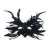 Cosplay Halloween Eye Mask Large Horn Gothic Mask Halloween Feather Masks  Halloween Carnival