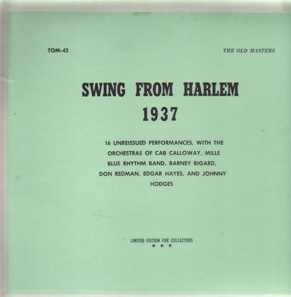 

LP Record VARIOUS - Swing From Harlem 1937 TOM43 The Old Masters US Jazz Used