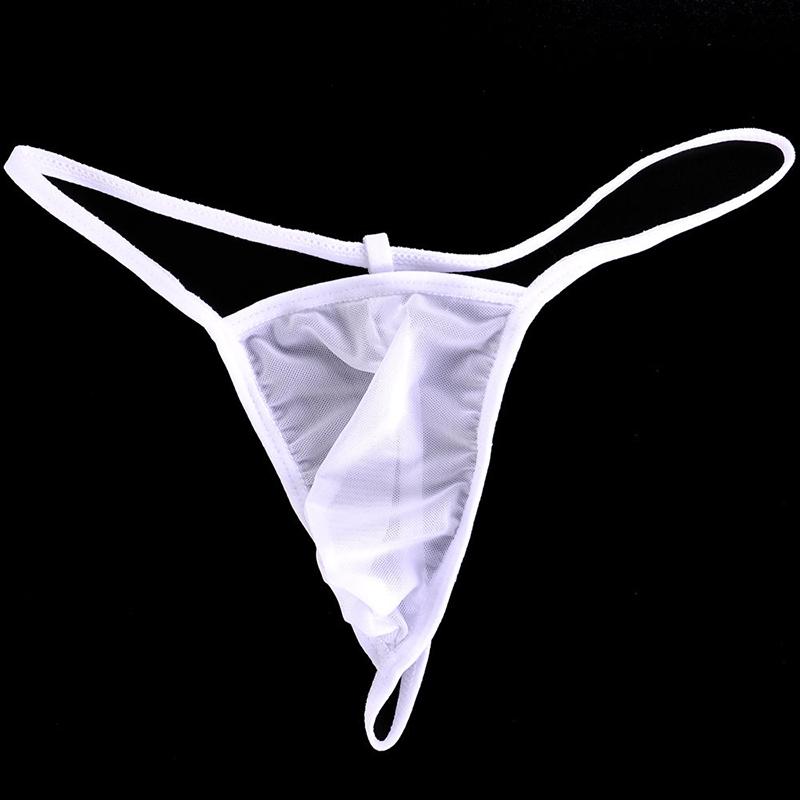 Comfortable Men G-string Underwear Sheer Briefs Underpants Thongs Bikini