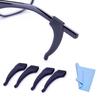 DunkGo Eyeglass Straps, 2 Pairs, for Sunglasses and Eyeglasses, with Anti-Slip Silicone Ear Hooks, Comfortable for Ears, Anti-Slip, for Adults and