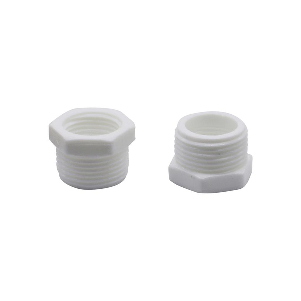 1/2" 3/4" 1" Female/Male Thread Reducing Connectors Garden Irrigation Plastic Joints Fish Tank Aquarium Drain Pipe Fittings 5Pcs