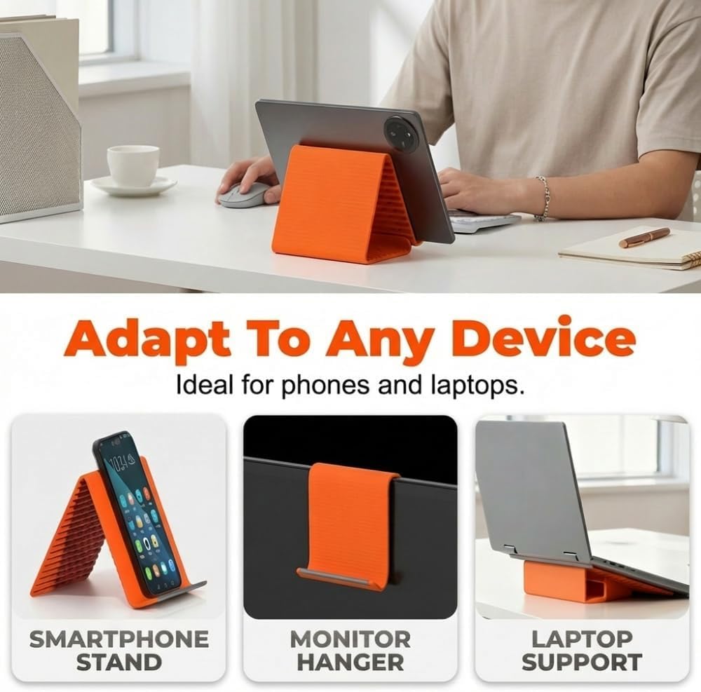 1/2pc Lazy Flexible Foldable Silicone Phone Holder Desktop Tablet Laptop Holder Home Travel Adjustable Multi-Angle Desktop Stand