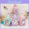 Cartoon Unicorn Rainbow Ice Cream Diamond Printed Childrens Chest Bag For Kids School Use