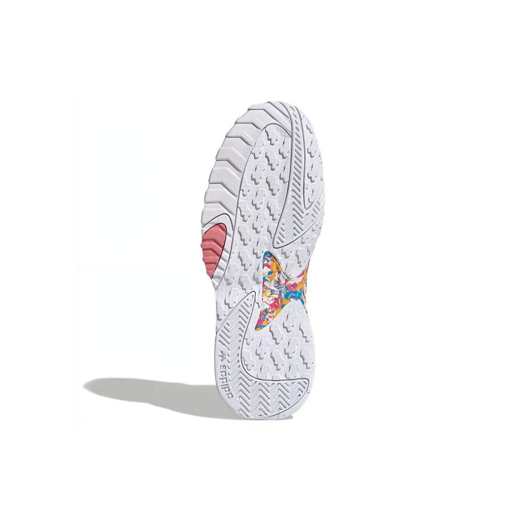 adidas Originals Streetball Round Toe Lace-Up Synthetic Leather Low-Top