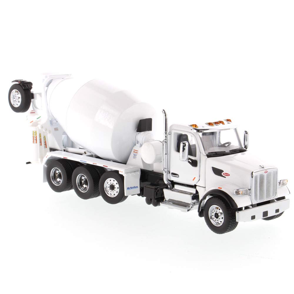 DIECAST MASTERS Peterbilt 567 Mixer Truck McNeilus Bridgemaster Mixer 71074 Red/White 1/50