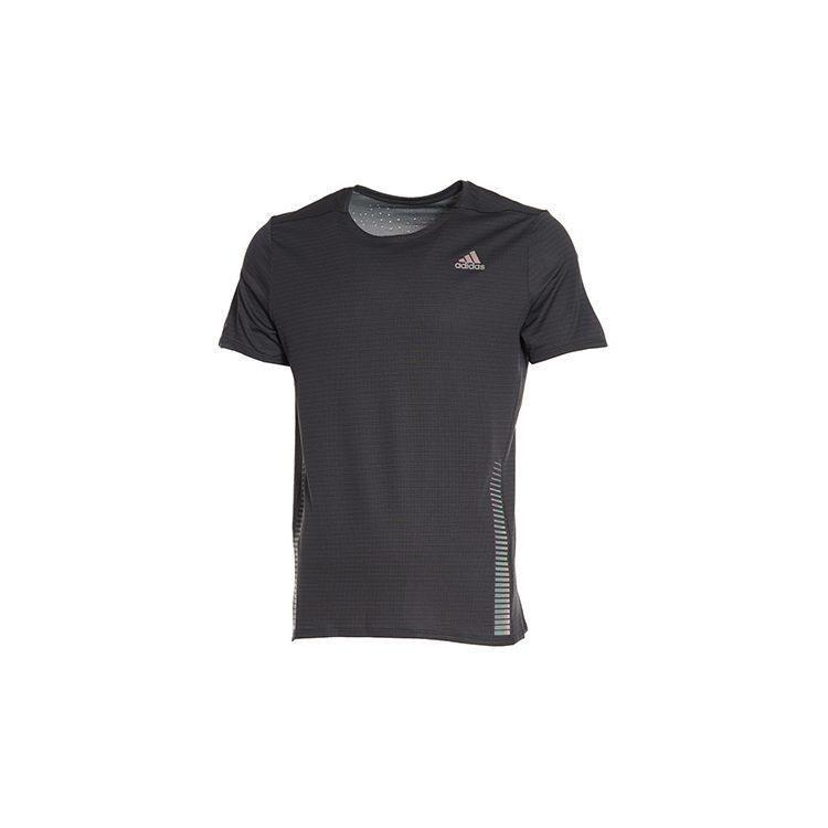 adidas T Shirts Men's Black Crew Neck Moderate Straight Fit FI8004