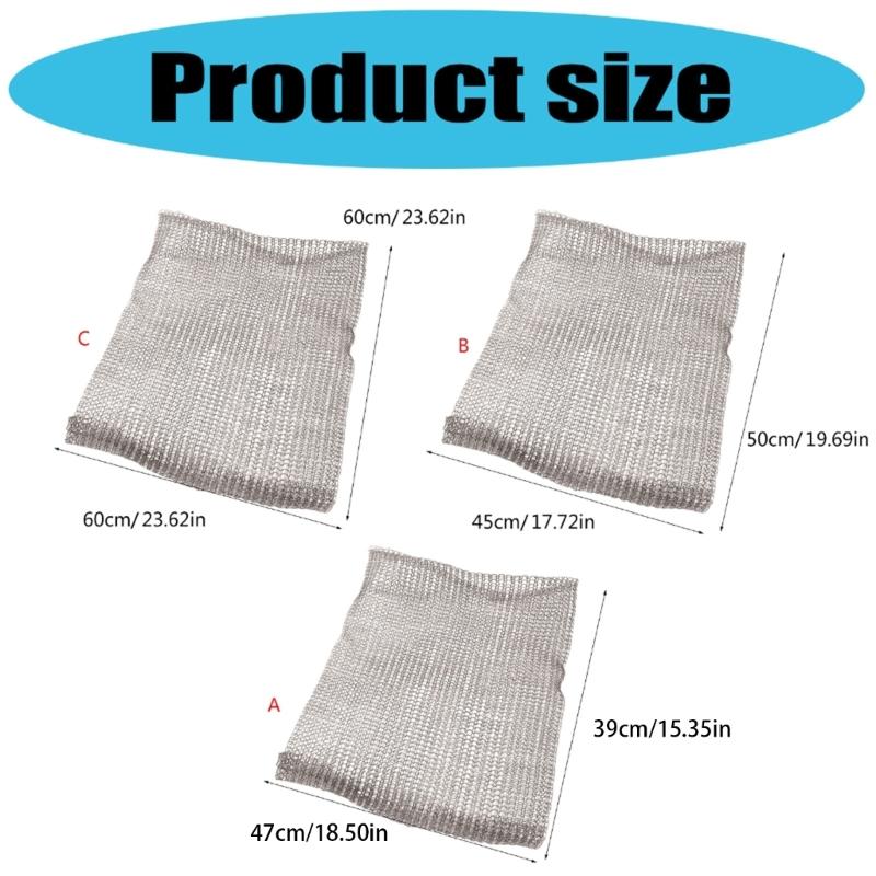 4lots Heavy Type Stainless Steel Wire Meshes Storage Bags Gogga Control Gardens Essential for Home and Gardens