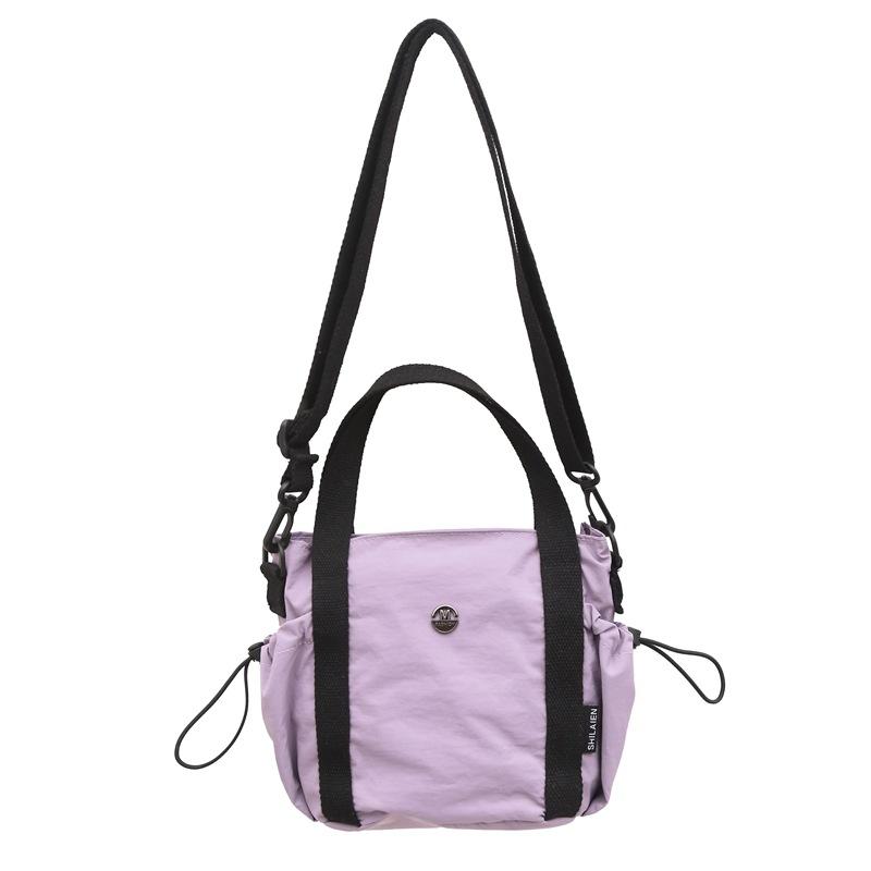 Crossbody bag women's shoulder bag simple commuter versatile tote bag casual canvas trendy sports mobile phone bag men