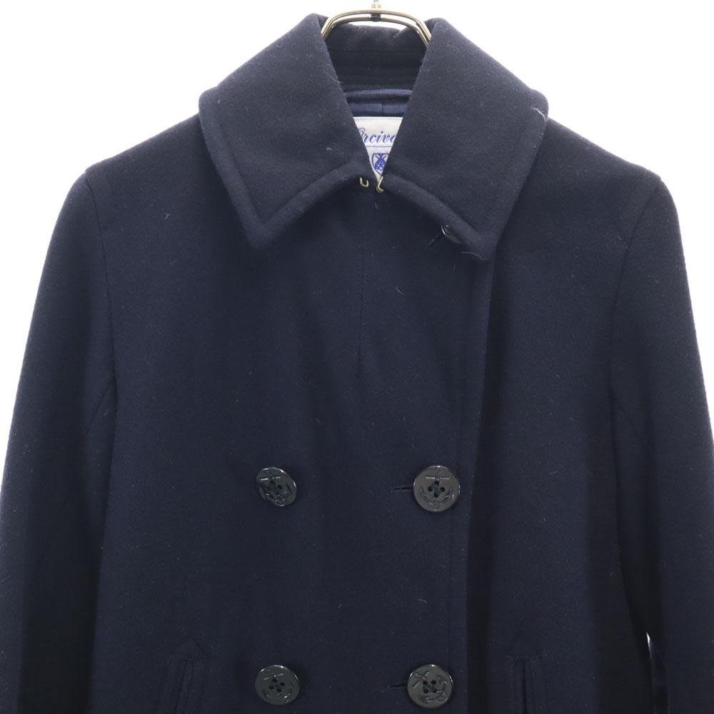 Orcival Melton Pea Coat 16 Navy Women Used