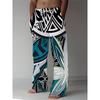 Men's 3D Simple Pattern Printed Baggy Casual Trousers,  Elastic Drawstring Waist with Pockets, for Spring Summer Home Outdoor Vacation