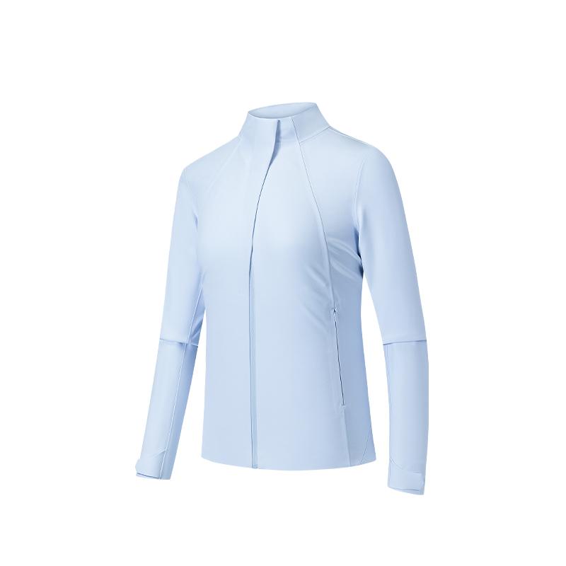 

Anta Soft Versatile Solid Color Comfortable Simple Stand Collar Windbreaker Jacket Women Jacket 162540608-2