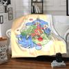 1pc K Pop Demon Hunters Cat Flannel Blanket, Soft Skin Friendly with Digital Printing, Various Sizes Available for Family, Friends, Birthday