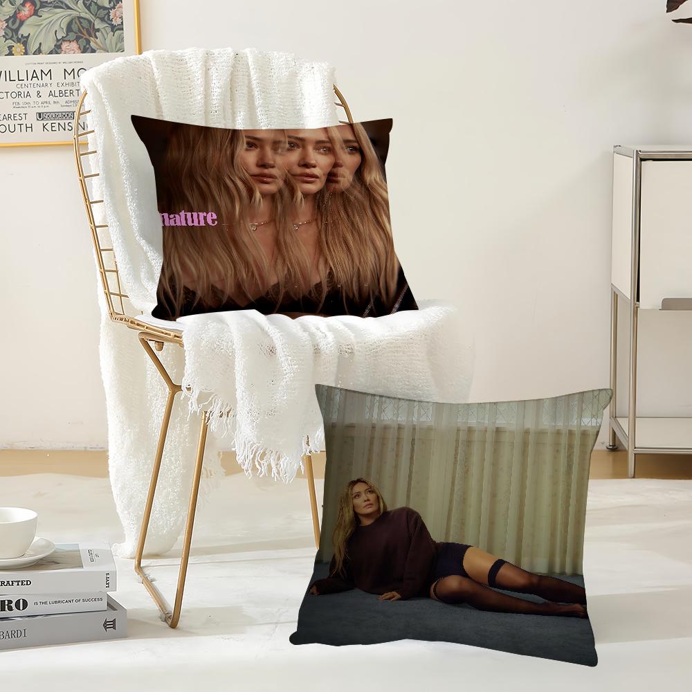 Singer HHilary Duff Luck Or Something Pillow Case Suitable For Bedrooms Living Rooms Cars Home Decoration