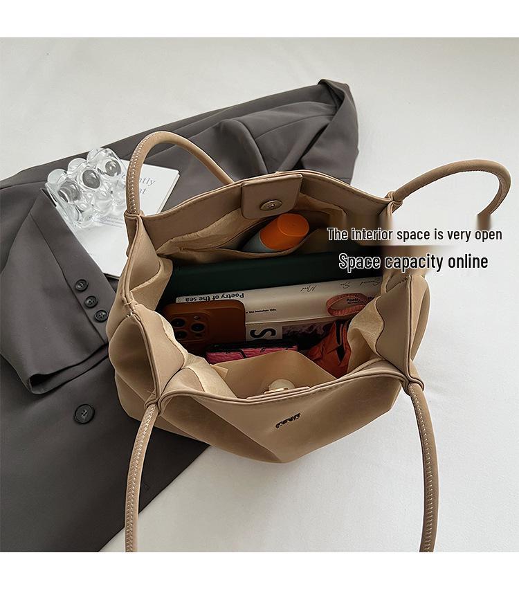 Women's Large Capacity Crossbody Bucket Bag - Chic, Simple, Daily Commute Shoulder Bag with Light Luxury Design