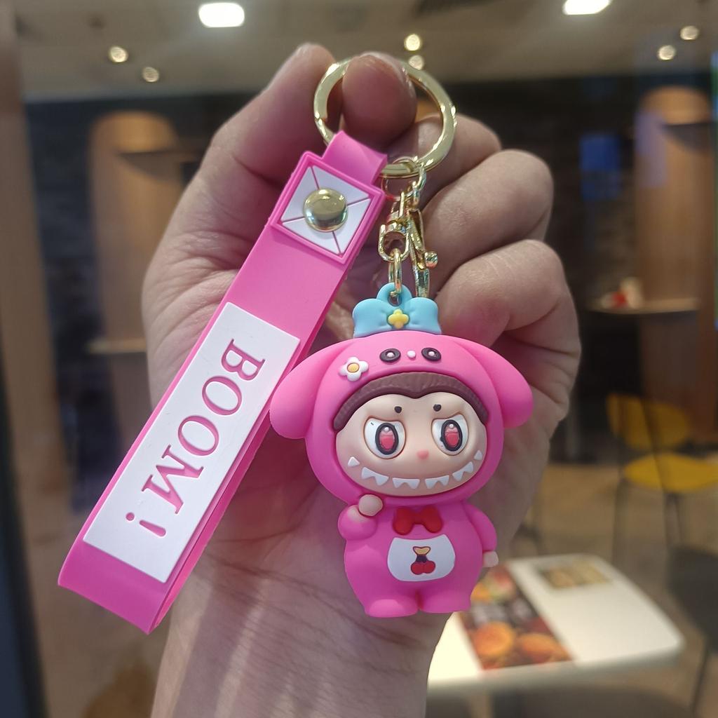 Buck Tooth Sheep Keychain Cute Cartoon Doll Schoolbag Pendant Car Key Chain Gift