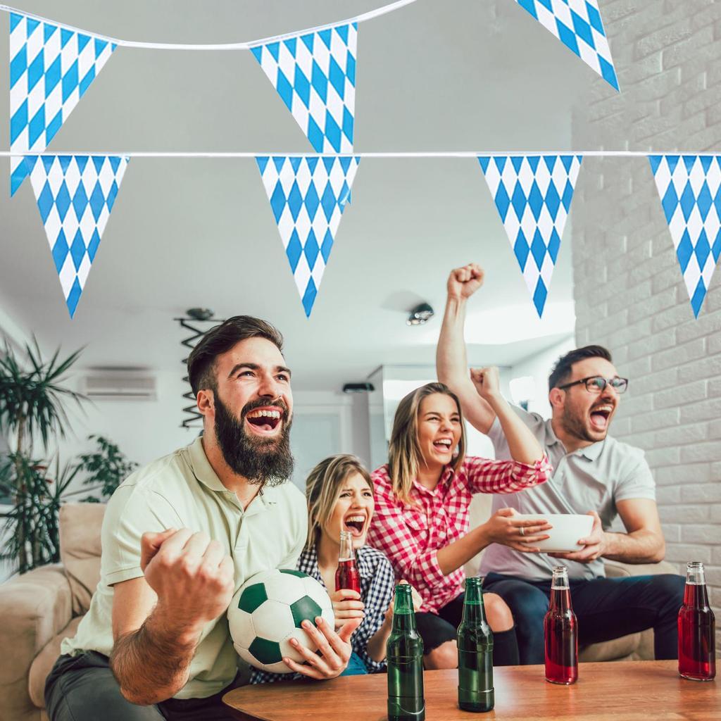 2025 Triangle Oktoberfest Flag Banner 20Pcs/set Themed Bunting Oktoberfest Flags Oktoberfest Party hanging flag decoration