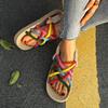 2025 New Casual and Comfortable Shoes for Women Breathable Flat Sandals Strappy Heels Shoes Anti-Skid Beach Sandals Slipper