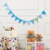 Fresh Triangle Birthday Banner: Fairy & Little Boy Theme Garland