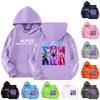 Child Fashion Lightweight Long Sleeve Pullover With Pockets  Print Hoodie