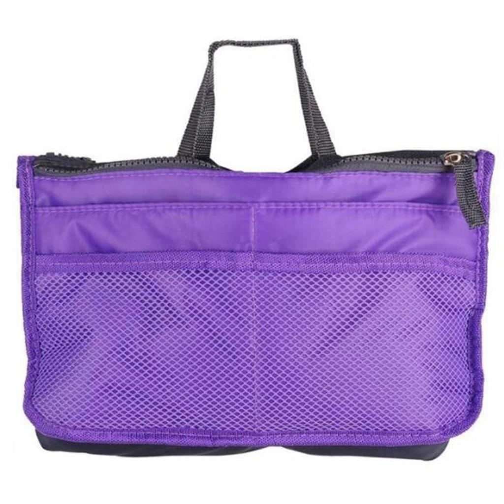 Multi Functional Large Capacity Makeup Bag Portable Double Zipper Toiletries Travel Storage Bag Mommy Bag Multi Pocket Cosmetic Tote