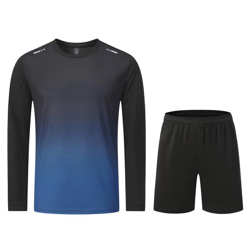 

Унисекс быстросохнущий спортивный комплект с длинным рукавом для бега и фитнеса M