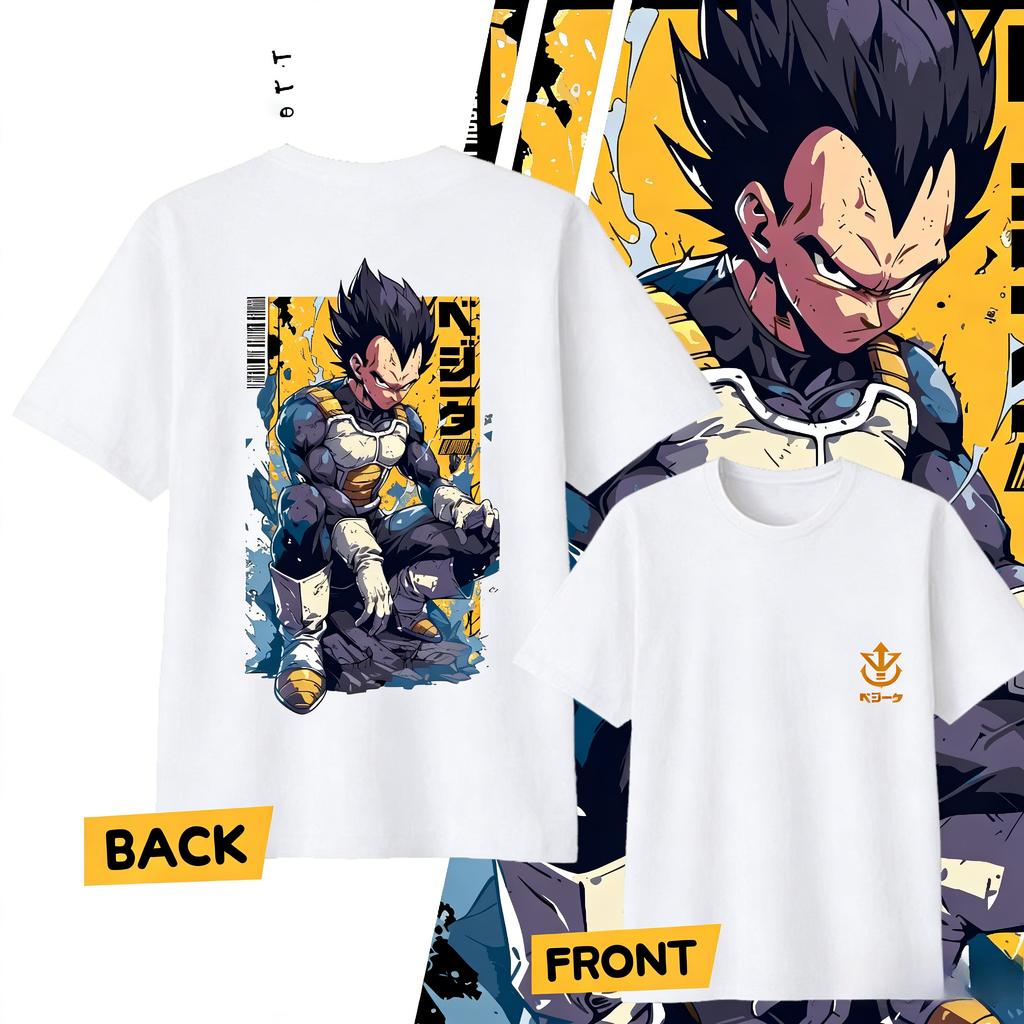Anime Dragon Ball Vegeta Pure Cotton Tshirt 2026 Summer KidsUnisexsWomens Fashion Casual Short Sleeved Tshirt Streetwear Y2k