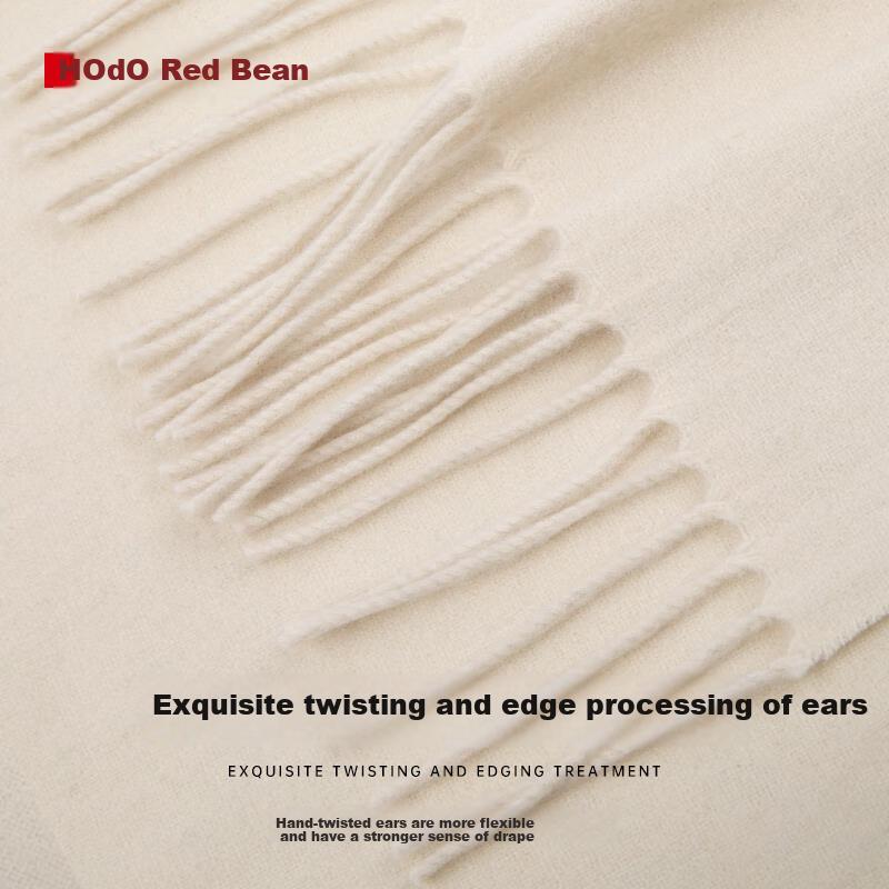 Hodo 100% Pure Wool Scarf for Women, Winter Warmness And Cold Protection Shawl, Gift for Girls, Mothers' Birthday Present In Gift Box