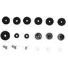 Drum Kit Non Slip Felt Pad Set Wing Nuts Stand Sleeves Cymbal Washers Replacement AccessoriesBlack