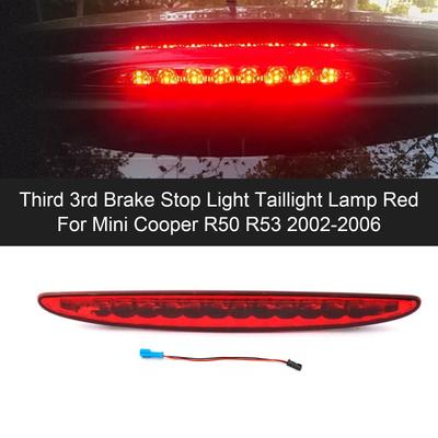 Third 3rd Brake Stop Light Taillight Lamp Red For Mini Cooper R50 R53 02-06