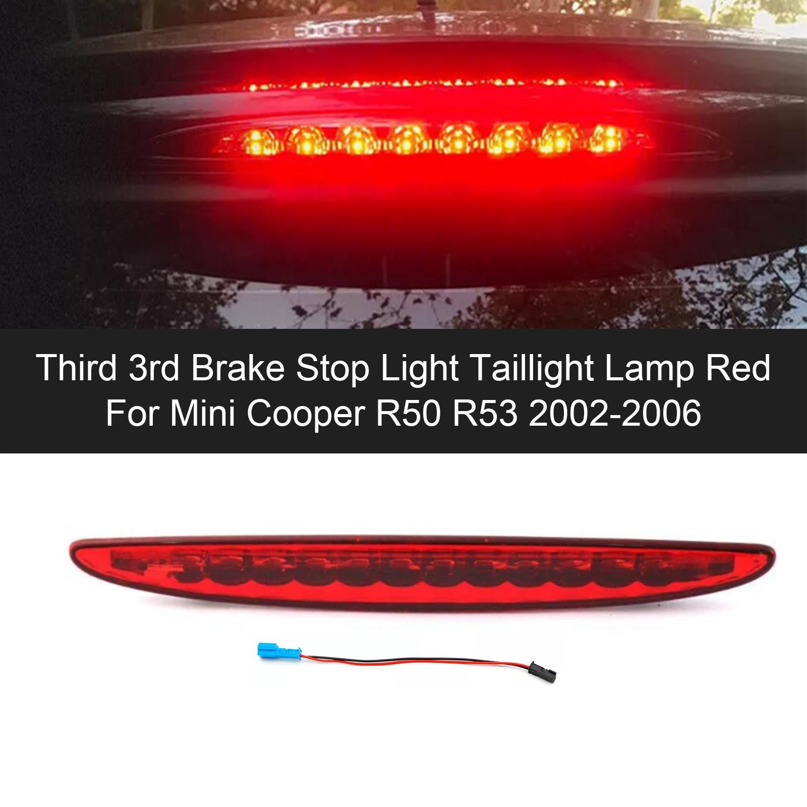 

Third 3rd Brake Stop Light Taillight Lamp Red For Mini Cooper R50 R53 02-06