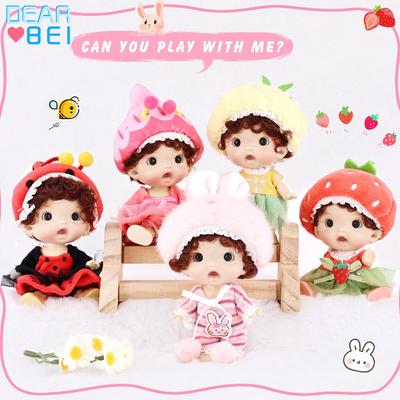 Amazon New Simulation 4 Inch DIY Vinyl Doll 10cm BJD Doll Play Home Dress Doll